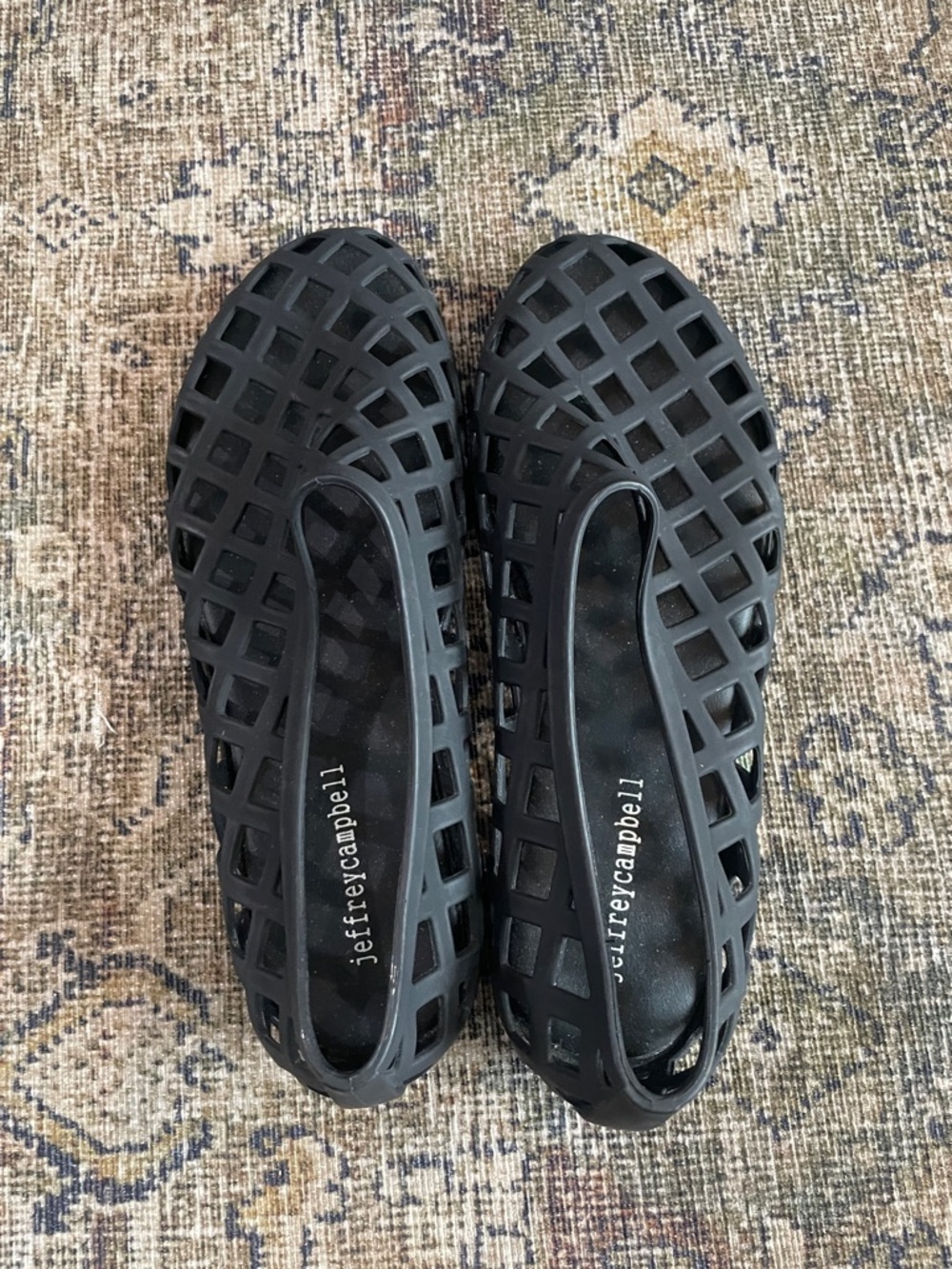 Jeffrey Campbell Black Cage Ballet Flats